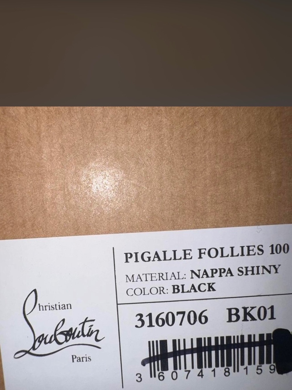 Christian Louboutin Black Designer Shoe Box Accent
